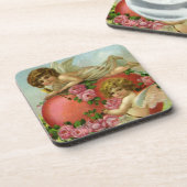 ヴィンテージビクトリアンヴァレンティンデイエンジェルハートバラ コースター (左側)