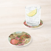 ヴィンテージビクトリアンヴァレンティンデイエンジェルハートバラ コースター (側面)