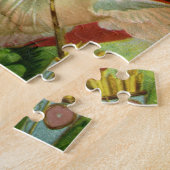 ヴィンテージビクトリアンヴァレンティンデイエンジェルハートバラ ジグソーパズル (側面)