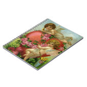 ヴィンテージビクトリアンヴァレンティンデイエンジェルハートバラ ノートブック (左側)