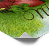 ヴィンテージビクトリアンヴァレンティンデイエンジェルハートバラ ポスター (角)