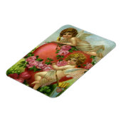 ヴィンテージビクトリアンヴァレンティンデイエンジェルハートバラ マグネット (左側)