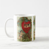 ヴィンテージビクトリアンヴァレンティーンズデイチェルーブズツリーハウス コーヒーマグカップ (左)