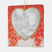 ヴィンテージビクトリアンヴァレンティーンズデイ私のハートはティン セラミックオーナメント (左)