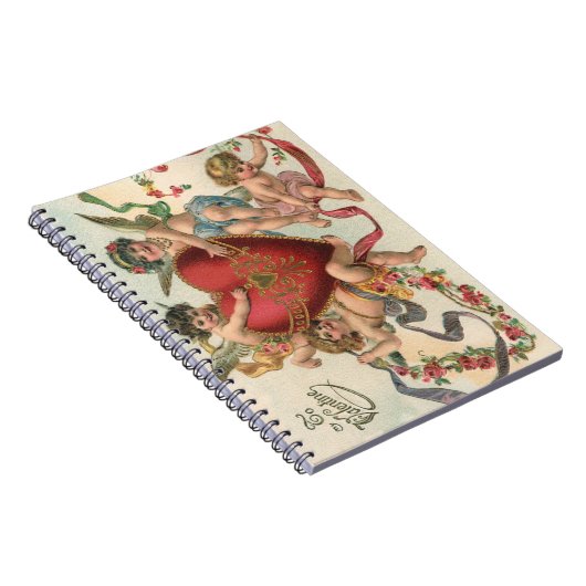 ヴィンテージビクトリアンヴァレンティーン、チェルブスエンジェルハート ノートブック (右側)