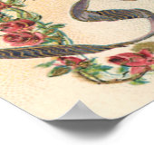 ヴィンテージビクトリアンヴァレンティーン、チェルブスエンジェルハート ポスター (角)