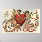 ヴィンテージビクトリアンヴァレンティーン、チェルブスエンジェルハート ポスター (正面)
