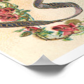 ヴィンテージビクトリアンヴァレンティーン、チェルブスエンジェルハート ポスター (角)