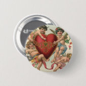 ヴィンテージビクトリアンヴァレンティーン、チェルブスエンジェルハート 缶バッジ (正面&裏面)