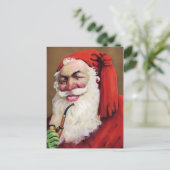 ヴィンテージビクトリアン不気味なサンタクリスマスポストカード ポストカード (スタンド正面)