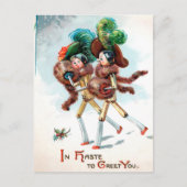 ヴィンテージビクトリアン人形レディースポストカード ポストカード (正面)