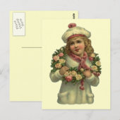 ヴィンテージビクトリアン付き/バラリースLEIポストカード ポストカード (正面/裏面)