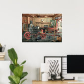 ヴィンテージビクトリアン元消防署ポスター ポスター (ホームオフィス)