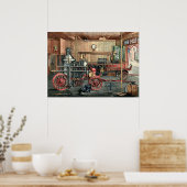 ヴィンテージビクトリアン元消防署ポスター ポスター (キッチン)