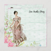 ヴィンテージビクトリアン古ファッションドい日記 (正面/裏面)