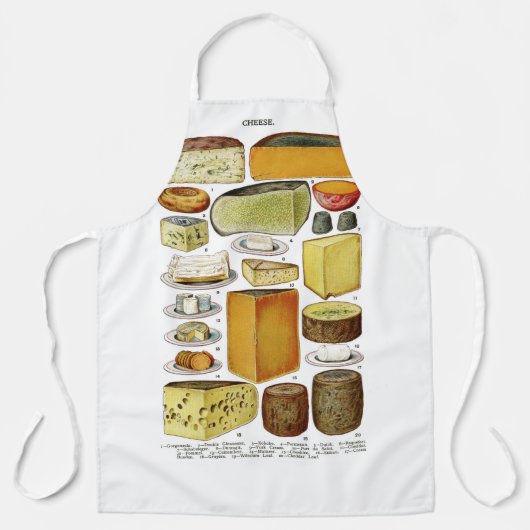 ヴィンテージビクトリアン品種イラストレーション エプロン (正面)