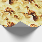 ヴィンテージビクトリアン天使パターン ラッピングペーパー (角)