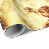 ヴィンテージビクトリアン天使パターン ラッピングペーパー (ロールコーナー)