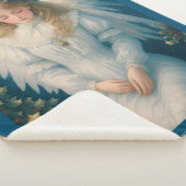 ヴィンテージビクトリアン天使 シェルパブランケット (3/4)