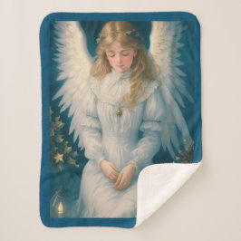 ヴィンテージビクトリアン天使 シェルパブランケット