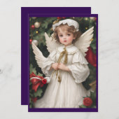 ヴィンテージビクトリアン天使 シーズンカード (正面/裏面)