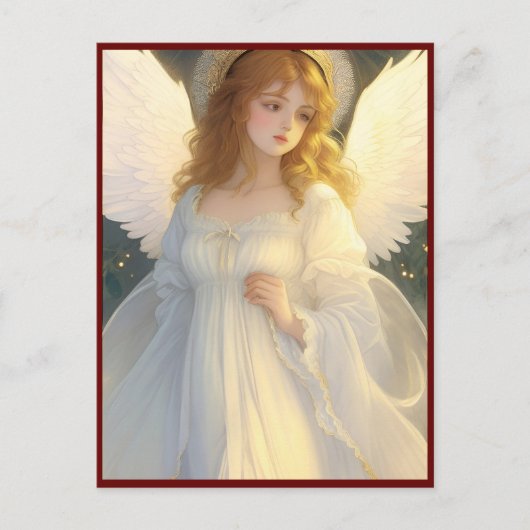 ヴィンテージビクトリアン天使 ポストカード (正面)