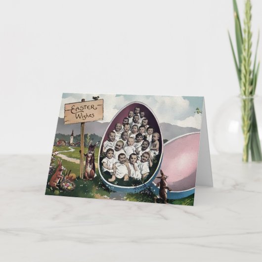 ヴィンテージビクトリアン奇数イースターカード シーズンカード (正面)