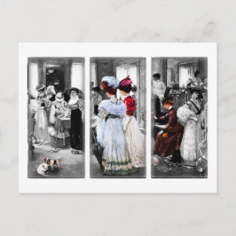 ヴィンテージビクトリアン女子 ポストカード