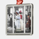 ヴィンテージビクトリアン女子 メタルオーナメント (左)