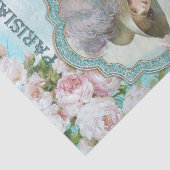 ヴィンテージビクトリアン女性フローラバラの分離 薄葉紙 (詳細)