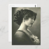 ヴィンテージビクトリアン女 ポストカード (正面/裏面)