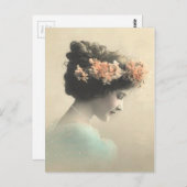 ヴィンテージビクトリアン女 ポストカード (正面/裏面)