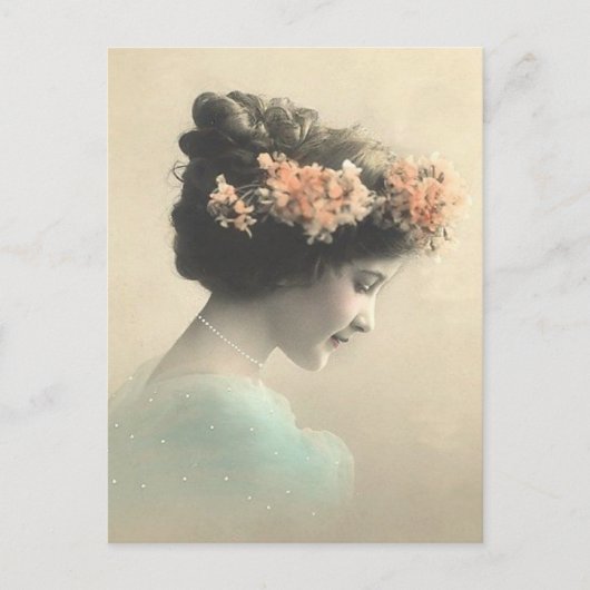 ヴィンテージビクトリアン女 ポストカード (正面)