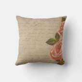 ヴィンテージビクトリアン婦人用化粧枕 クッション (裏面)