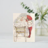 ヴィンテージビクトリアン子、子、ベビー ポストカード (スタンド正面)