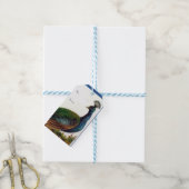 ヴィンテージビクトリアン孔雀 ギフトタグ (より糸付き)