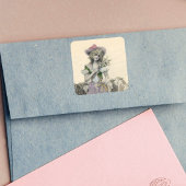 ヴィンテージビクトリアン小さなボーピープシープフェアフェアリー物語 スクエアシール