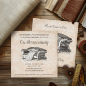 ヴィンテージビクトリアン引っ越し祝いパーティーオープンハウスパーティー 招待状