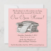 ヴィンテージビクトリアン引っ越し祝いパーティー/オープンハウス 招待状 (裏面)