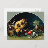 ヴィンテージビクトリアン復活祭 ポストカード (正面/裏面)