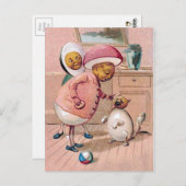 ヴィンテージビクトリアン復活祭 ポストカード (正面/裏面)