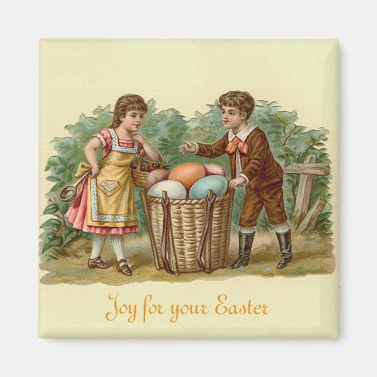 ヴィンテージビクトリアン復活祭 マグネット (正面)