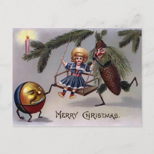 ヴィンテージビクトリアン怖い ポストカード (正面)