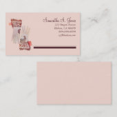 ヴィンテージビクトリアン新しい手袋通話/ 名刺 (正面/裏面)