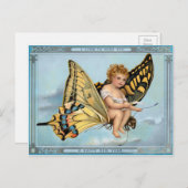 ヴィンテージビクトリアン新年 ポストカード (正面/裏面)