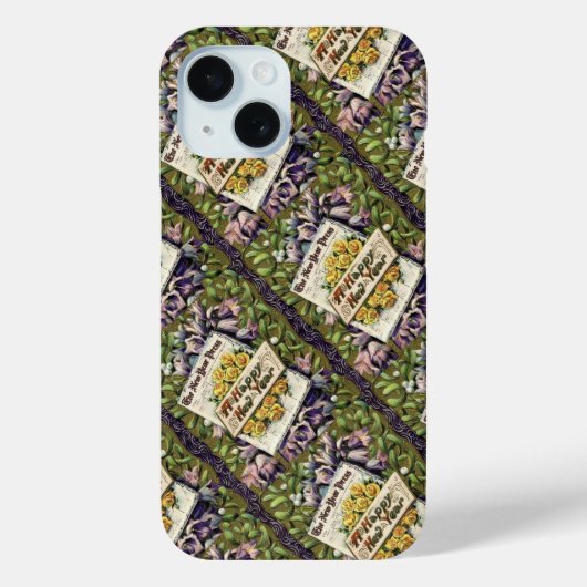 ヴィンテージビクトリアン新年 Case-Mate iPhoneケース (裏面)