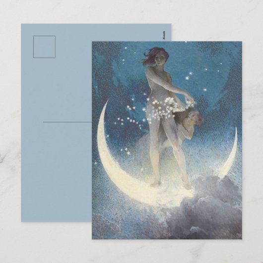 ヴィンテージビクトリアン星散乱天使 シーズンポストカード (正面/裏面)