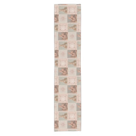 ヴィンテージビクトリアン春、キルトスタイル、 ショートテーブルランナー