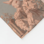 ヴィンテージビクトリアン春、キルトスタイル、 フリースブランケット (角)