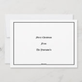 ヴィンテージビクトリアン時代のクリスマスイブ シーズンカード (裏面)